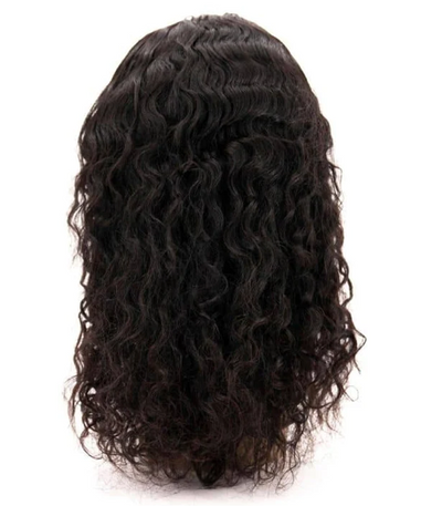 Messy Curl Transparent Closure Wig